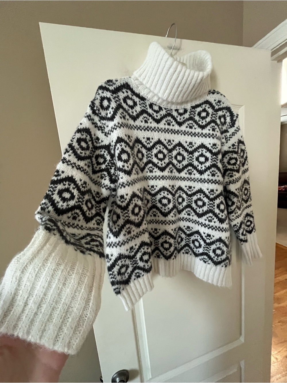 Joseph A. Designer Patterned Turtleneck Sweater Women’s Size 1X - Picture 3 of 15